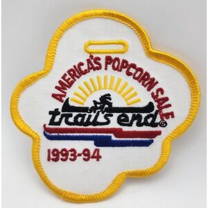 1993-94 Trails End‎ America's Popcorn Sale Patch YELLOW BORDER BSA BOY SCOUTS